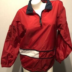 Ladies Tommy Hilfiger Packable Jacket Sz M Flag